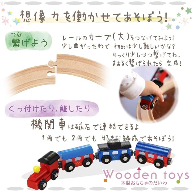 店 木製汽車レールセット setonda.com